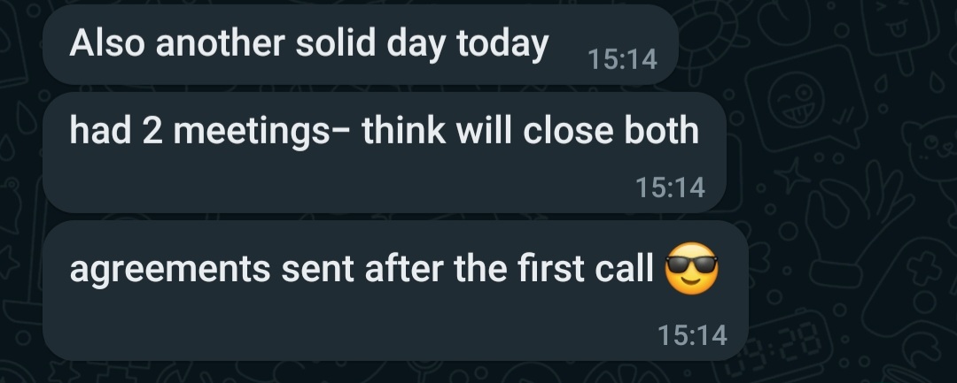 Two meetings booked and both closed