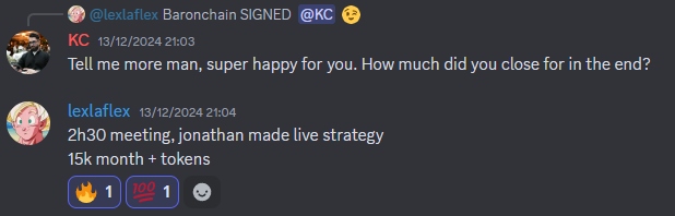 Alex hitting $15K per month